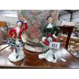 2 Royal Adderley figurines, Highland Laddie and Highland Fling.