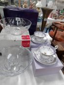 An Edinburgh crystal glass bowl,