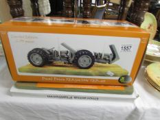 A Universal Hobbies limited edition dual drive Ferguson TED-40 diorama with platform base.