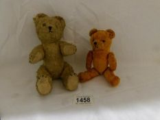 2 small vintage Teddy bears,.