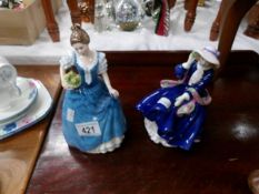 2 Royal Doulton figurines, Helen and Top o' the Hill.