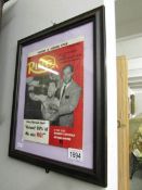 A framed and glazed 1959 'The Ring' magazine signed by Floyd Patterson, Sonny Liston,