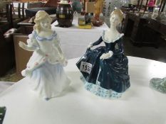 2 Royal Doulton figurines, Janine and Laura.