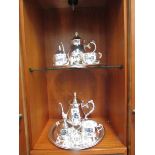 2 H Samuel silver plated tea sets.