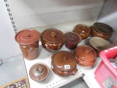 A large quantity of old cooking pots.