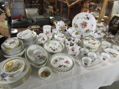 Approximately 80 pieces of Royal Worcester Evesham pattern table ware.