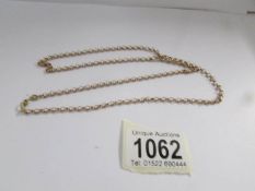 A 9ct gold neck chain, 5 grams.