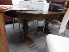 A good oval oak table.