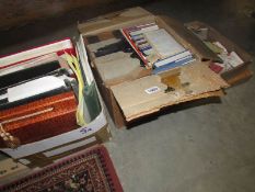 4 boxes of railway books and ephemera including old folders, time tables, rule books etc.