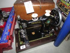 A Federation Sewing machine in good condition.