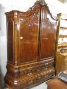 A superb quality walnut cabinet.