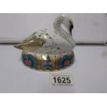 A Royal Crown Derby paper weight, Swan.