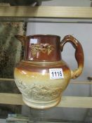 A large 19th century stoneware 'Harvest Hunt' jug.