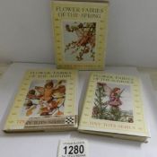 3 hardback editions of 'The Flower Fairies of Spring' poems and pictures by Cicely Marg Barker,