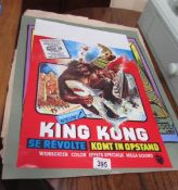 A French King Kong Poster, A proof poster Houwen in Avercrombe,