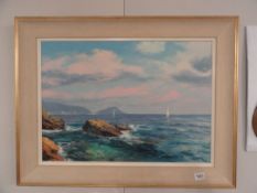 A framed seascape signed Gall