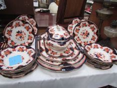 A dinner service by Samuel Radford, Stoke on Trent, No.