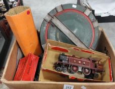 A Hornby '0' gauge No.2 special tank locomotive and box of track a/f