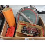 A Hornby '0' gauge No.2 special tank locomotive and box of track a/f