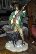 A Leonardo Hunter & Gun Dog figurine group (gun a/f)