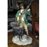 A Leonardo Hunter & Gun Dog figurine group (gun a/f)