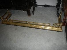 A brass fender.