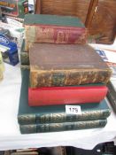 A quantity of old books including Mrs Beeton's, the People's Physician Vol.