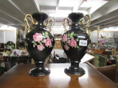 A pair of 19th century 'Winterton' vases.
