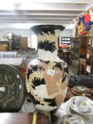A large ceramic vase,