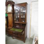 A mahogany bureau book case.