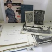 A mixed lot of ephemera and photographs relating to W.R.A.F and Sgt. J A Morrison.