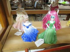 4 Coalport figurines, Stella, Belinda, Sandra and Lady in Lace.