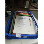 A quantity of sporting programmes and booklets,