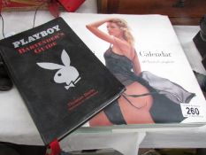 A Playboy Bartender book and 40 years of The Pirelli Calendar published by Thames & Hudson.