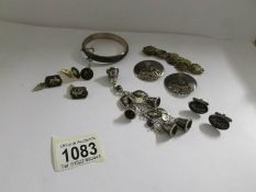 A quantity of Siam silver jewellery etc.