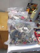 3 large bags of costume jewellery.