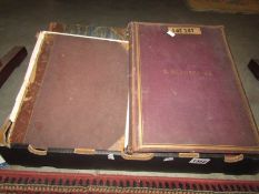 A box of large old books including 1878 Graphic Finden's Beauties (engravings,