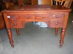 A gentleman's mahogany writing desk.