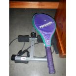 2 tennis rackets, etc.