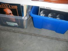 2 boxes of LP records.
