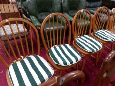 A set of 4 kitchen chairs.