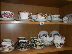 2 shelves of tea ware.