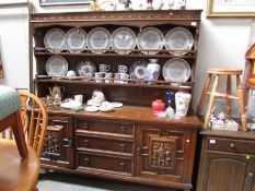 An oak dresser.