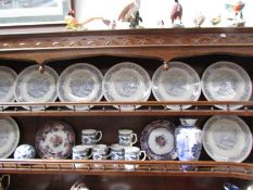 A mixed lot of blue and white china together with oriental china.