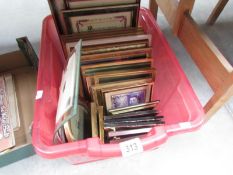 A box of photo frames.