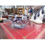 An Ironstone oriental style bowl.