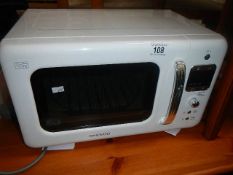 A Daewoo microwave oven.