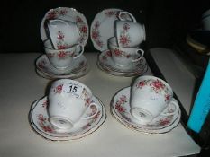 An 18 pieces Duchess china tea set.