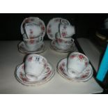 An 18 pieces Duchess china tea set.