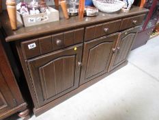 An oak sideboard.